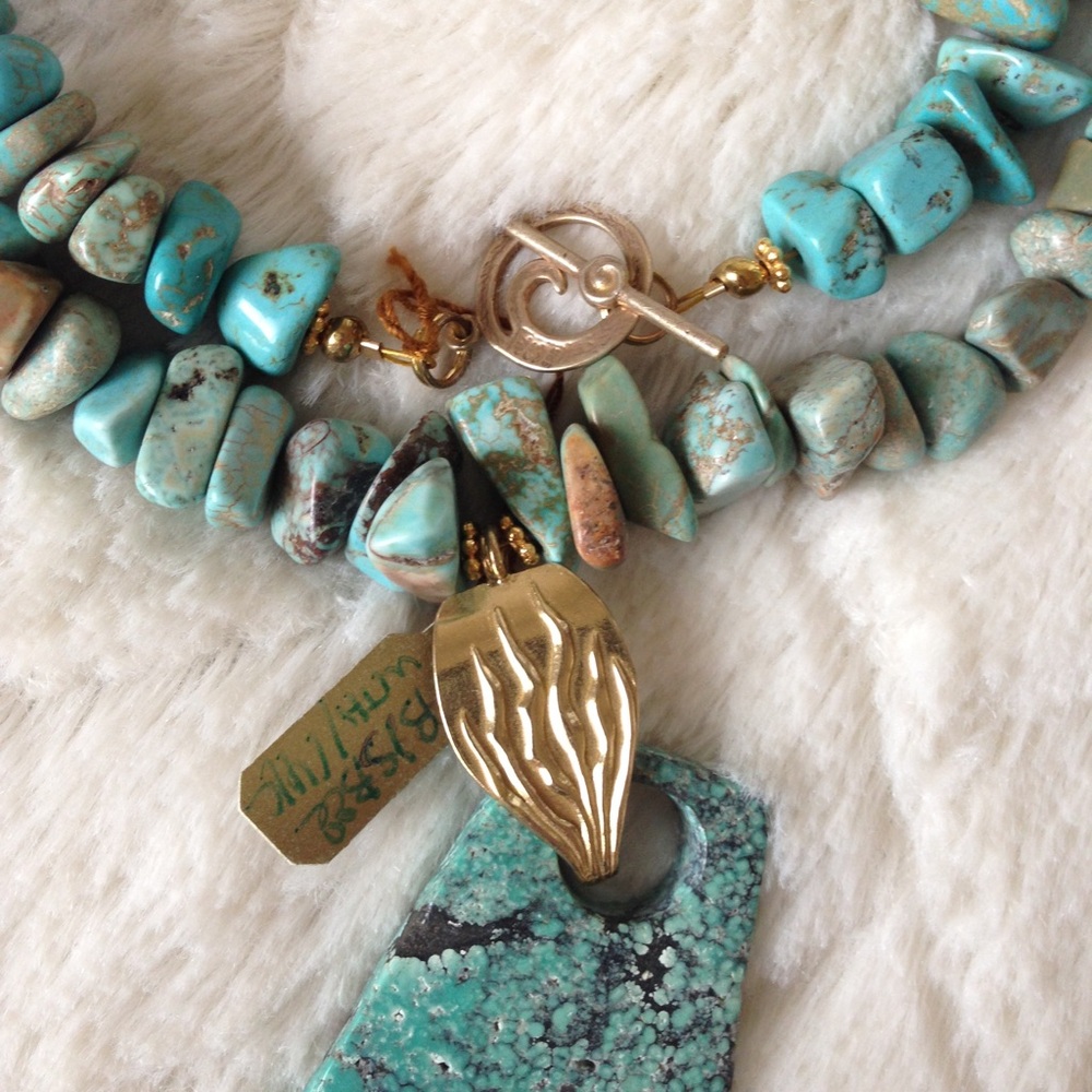 BISBEE TURQUOISE and stamped .925 Silver GENUINE - Picture 3 of 5